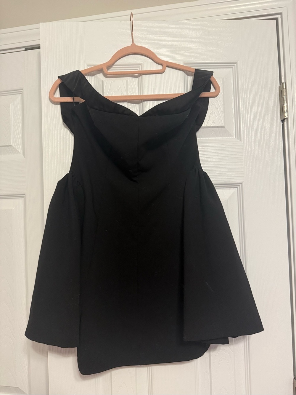 G/FORE Black One-Shoulder Fit & Flare Dress